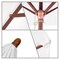 California Umbrella 6' Grove Series Wood Pole Hardwood Ribs Sunbrella Macaw 194061338230 - alternate 2